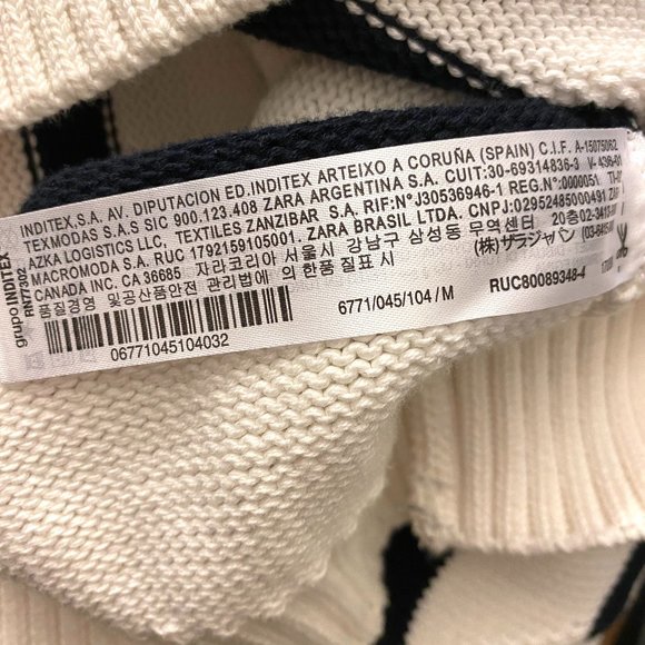 Zara Oversized Stripe Knit Sweater knitwear - Picture 11 of 16
